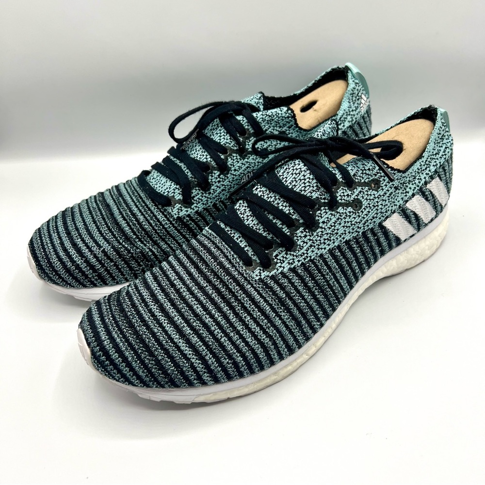 adidas AdiZero Prime LTD Boost Parley D97654 Black Blue White Shoes – 12